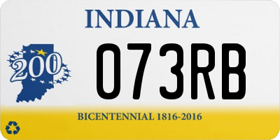 IN license plate 073RB