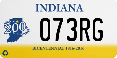 IN license plate 073RG