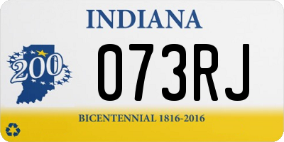 IN license plate 073RJ