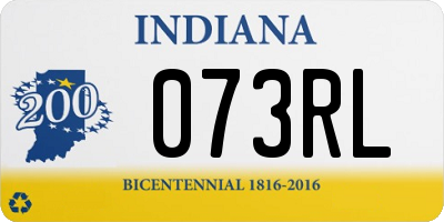 IN license plate 073RL
