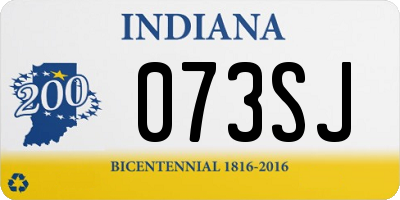 IN license plate 073SJ