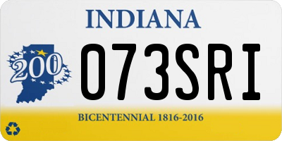IN license plate 073SRI