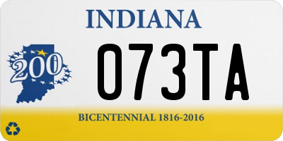 IN license plate 073TA