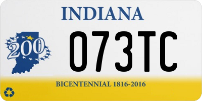 IN license plate 073TC