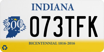 IN license plate 073TFK