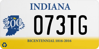 IN license plate 073TG