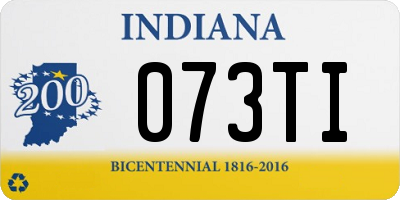 IN license plate 073TI