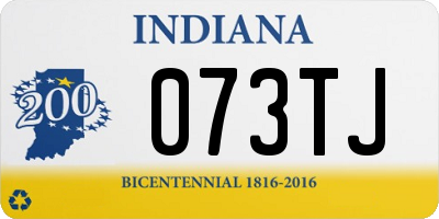 IN license plate 073TJ