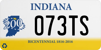 IN license plate 073TS