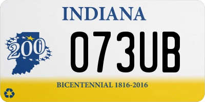 IN license plate 073UB