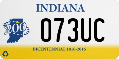 IN license plate 073UC