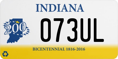 IN license plate 073UL