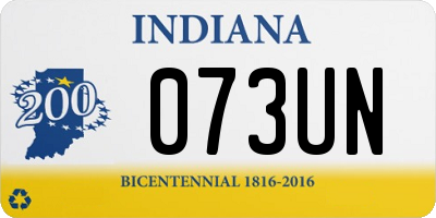 IN license plate 073UN