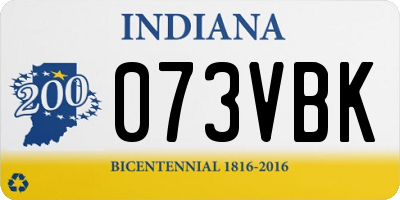 IN license plate 073VBK