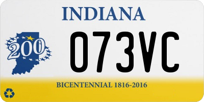 IN license plate 073VC