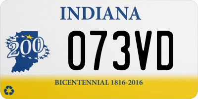 IN license plate 073VD