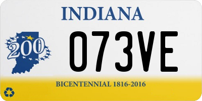 IN license plate 073VE