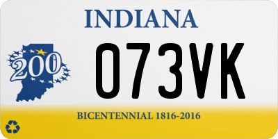 IN license plate 073VK