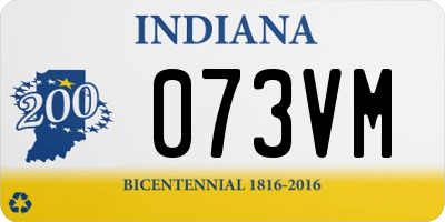 IN license plate 073VM