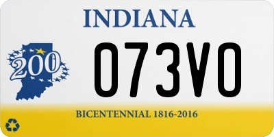 IN license plate 073VO