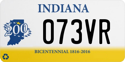 IN license plate 073VR