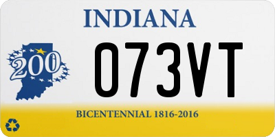 IN license plate 073VT