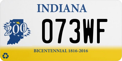 IN license plate 073WF
