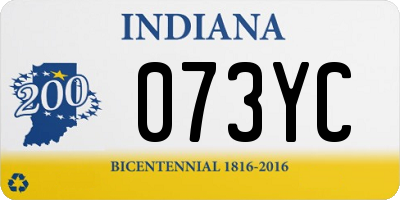 IN license plate 073YC