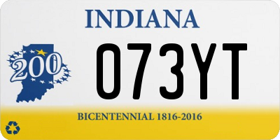 IN license plate 073YT