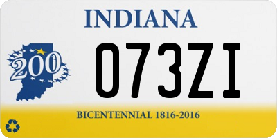 IN license plate 073ZI