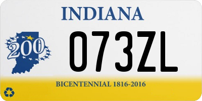 IN license plate 073ZL