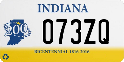 IN license plate 073ZQ