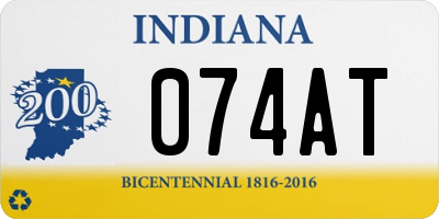IN license plate 074AT