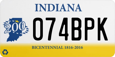 IN license plate 074BPK