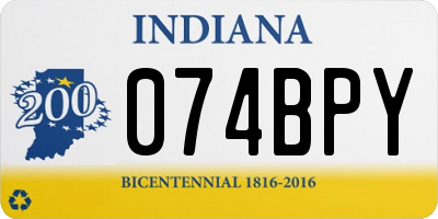 IN license plate 074BPY