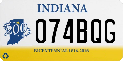 IN license plate 074BQG