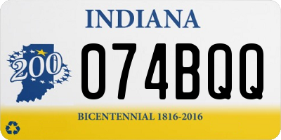 IN license plate 074BQQ