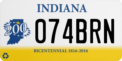 IN license plate 074BRN