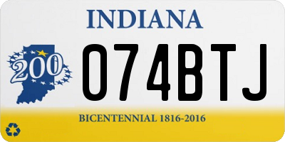 IN license plate 074BTJ