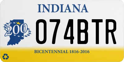 IN license plate 074BTR