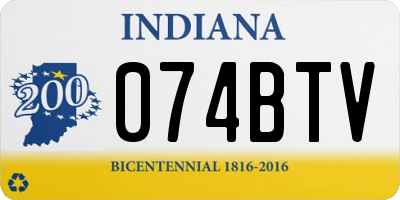 IN license plate 074BTV