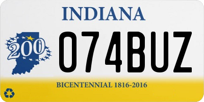 IN license plate 074BUZ