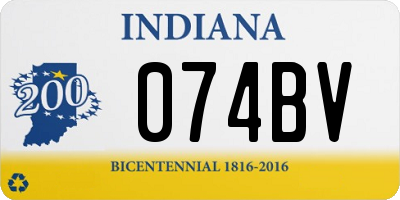 IN license plate 074BV