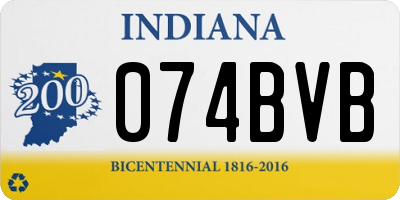 IN license plate 074BVB