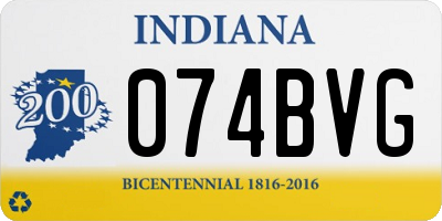 IN license plate 074BVG