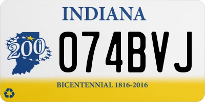 IN license plate 074BVJ