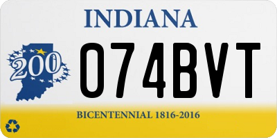 IN license plate 074BVT