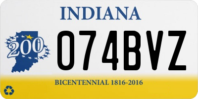 IN license plate 074BVZ