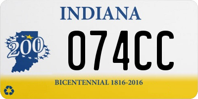 IN license plate 074CC