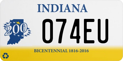 IN license plate 074EU